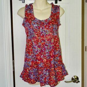 NWT Romeo & Juliette Couture Floral Sleeveless Top